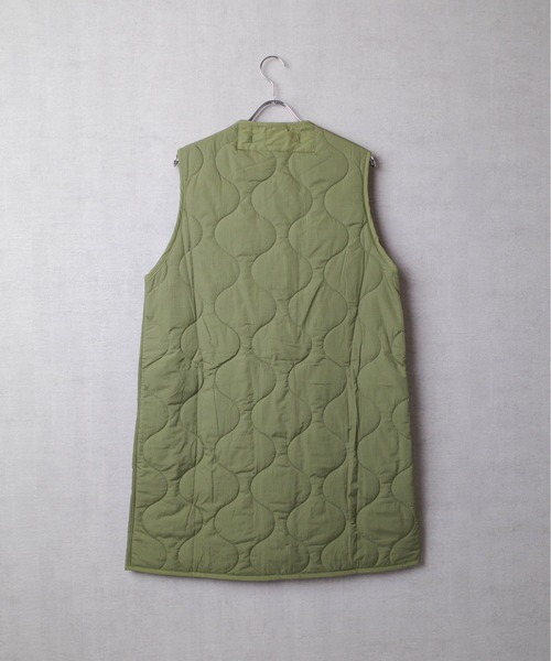 【セール】【T6】【HOUSTON women】WOMEN CUSTOM LINER LONG VEST / ウーマン カスタム ライナー ロングベスト 23HL046（ミリタリージャケット）｜HOUSTON（ヒューストン）