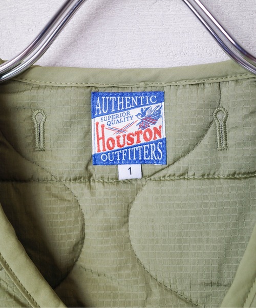 【セール】【T6】【HOUSTON women】WOMEN CUSTOM LINER LONG VEST / ウーマン カスタム ライナー ロングベスト 23HL046（ミリタリージャケット）｜HOUSTON（ヒューストン）