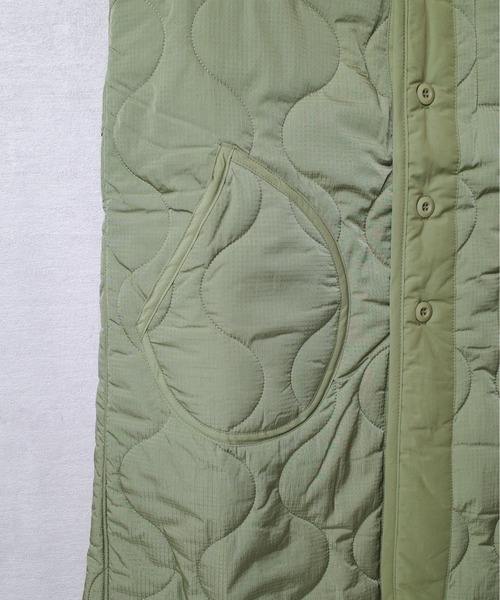 【セール】【T6】【HOUSTON women】WOMEN CUSTOM LINER LONG VEST / ウーマン カスタム ライナー ロングベスト 23HL046（ミリタリージャケット）｜HOUSTON（ヒューストン）