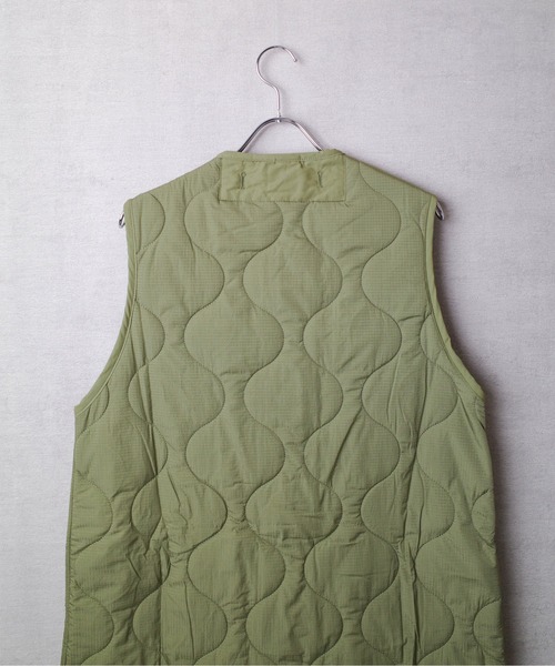 【セール】【T6】【HOUSTON women】WOMEN CUSTOM LINER LONG VEST / ウーマン カスタム ライナー ロングベスト 23HL046（ミリタリージャケット）｜HOUSTON（ヒューストン）