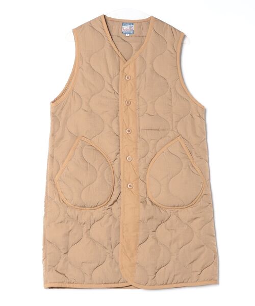 【セール】【T6】【HOUSTON women】WOMEN CUSTOM LINER LONG VEST / ウーマン カスタム ライナー ロングベスト 23HL046（ミリタリージャケット）｜HOUSTON（ヒューストン）