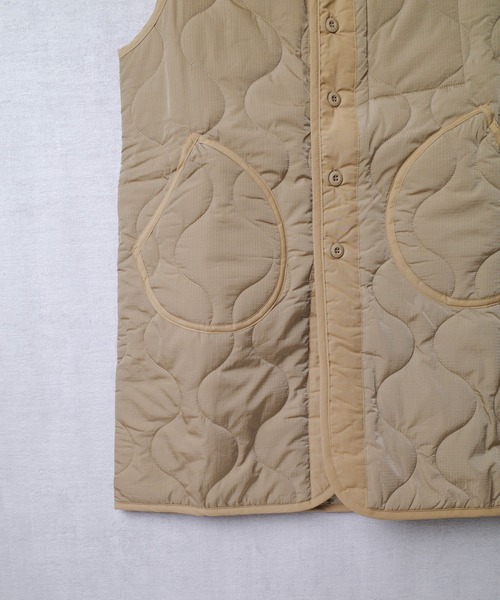 【セール】【T6】【HOUSTON women】WOMEN CUSTOM LINER LONG VEST / ウーマン カスタム ライナー ロングベスト 23HL046（ミリタリージャケット）｜HOUSTON（ヒューストン）