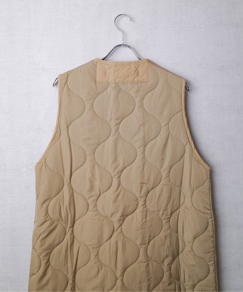 【セール】【T6】【HOUSTON women】WOMEN CUSTOM LINER LONG VEST / ウーマン カスタム ライナー ロングベスト 23HL046（ミリタリージャケット）｜HOUSTON（ヒューストン）