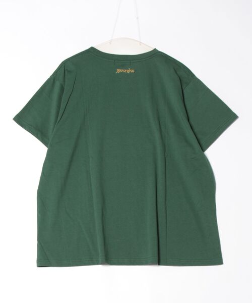 チャイハネ（チャイハネ）の「【チャイハネ】ガネーヴァメンズTシャツ（Tシャツ/カットソー・メンズ・グリーン/ホワイト・L/M）」の6枚目の写真