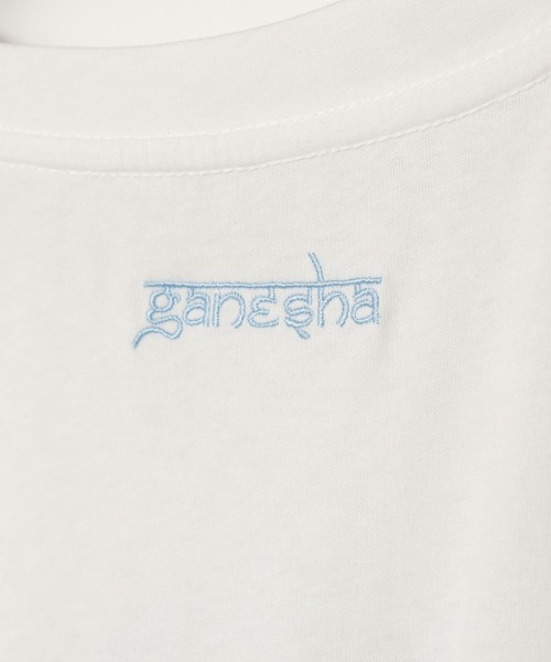 チャイハネ（チャイハネ）の「【チャイハネ】ガネーヴァメンズTシャツ（Tシャツ/カットソー・メンズ・グリーン/ホワイト・L/M）」の4枚目の写真