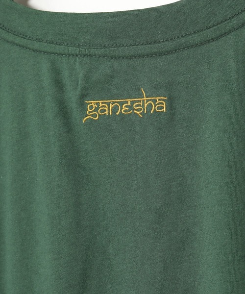 チャイハネ（チャイハネ）の「【チャイハネ】ガネーヴァメンズTシャツ（Tシャツ/カットソー・メンズ・グリーン/ホワイト・L/M）」の7枚目の写真