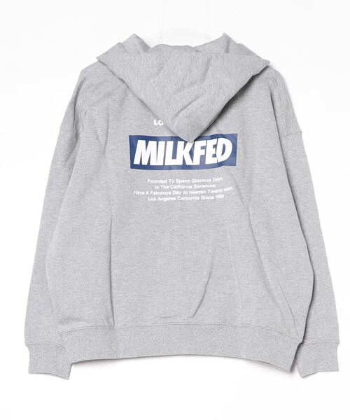 MILKFED.（ミルクフェド）の「SLANT LOGO ZIP UP HOODIE（パーカー・レディース・ブラック/アッシュ/オートミール・M/L）」の13枚目の写真