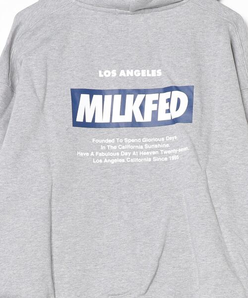 セール】SLANT LOGO ZIP UP HOODIE（パーカー）｜MILKFED