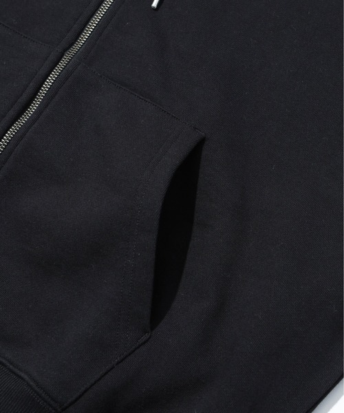 MILKFED.（ミルクフェド）の「SLANT LOGO ZIP UP HOODIE（パーカー・レディース・ブラック/アッシュ/オートミール・M/L）」の9枚目の写真
