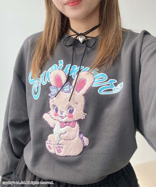 AS KNOW AS plus（アズノゥアズプラス）の「◇アクリルキーホルダー付き SWIMMER スウェットプルオーバー【SWIMMER/スイマー】（スウェット・レディース・ピンク/スミクロ/オートミール/グレー系/サックスブルー系/ベージュ系/アイボリー系・FREE）」の12枚目の写真