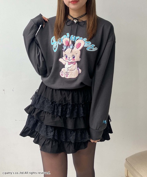 AS KNOW AS plus（アズノゥアズプラス）の「◇アクリルキーホルダー付き SWIMMER スウェットプルオーバー【SWIMMER/スイマー】（スウェット・レディース・ピンク/スミクロ/オートミール/グレー系/サックスブルー系/ベージュ系/アイボリー系・FREE）」の10枚目の写真