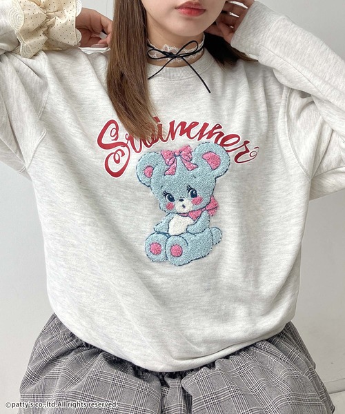 AS KNOW AS plus（アズノゥアズプラス）の「◇アクリルキーホルダー付き SWIMMER スウェットプルオーバー【SWIMMER/スイマー】（スウェット・レディース・ピンク/スミクロ/オートミール/グレー系/サックスブルー系/ベージュ系/アイボリー系・FREE）」の16枚目の写真