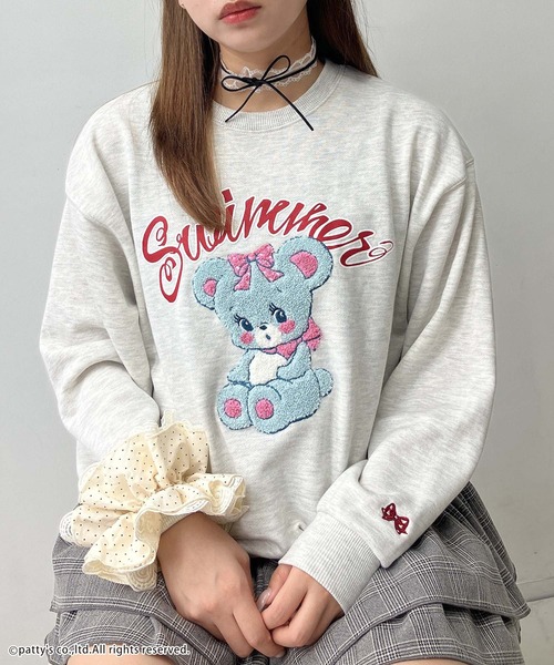 AS KNOW AS plus（アズノゥアズプラス）の「◇アクリルキーホルダー付き SWIMMER スウェットプルオーバー【SWIMMER/スイマー】（スウェット・レディース・ピンク/スミクロ/オートミール/グレー系/サックスブルー系/ベージュ系/アイボリー系・FREE）」の17枚目の写真