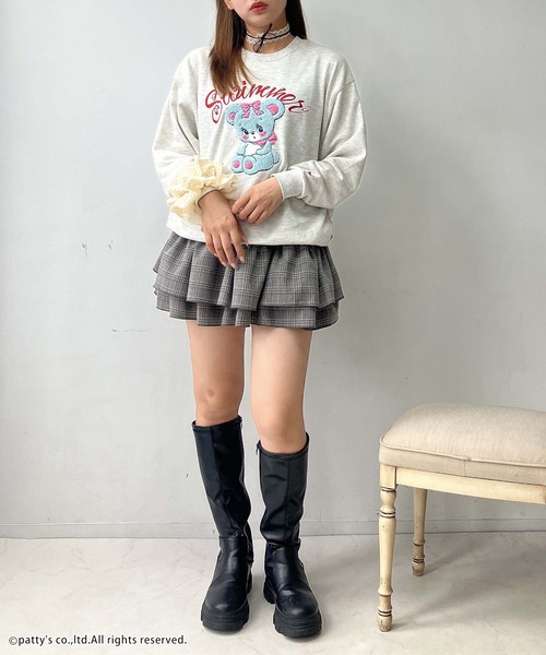 AS KNOW AS plus（アズノゥアズプラス）の「◇アクリルキーホルダー付き SWIMMER スウェットプルオーバー【SWIMMER/スイマー】（スウェット・レディース・ピンク/スミクロ/オートミール/グレー系/サックスブルー系/ベージュ系/アイボリー系・FREE）」の19枚目の写真