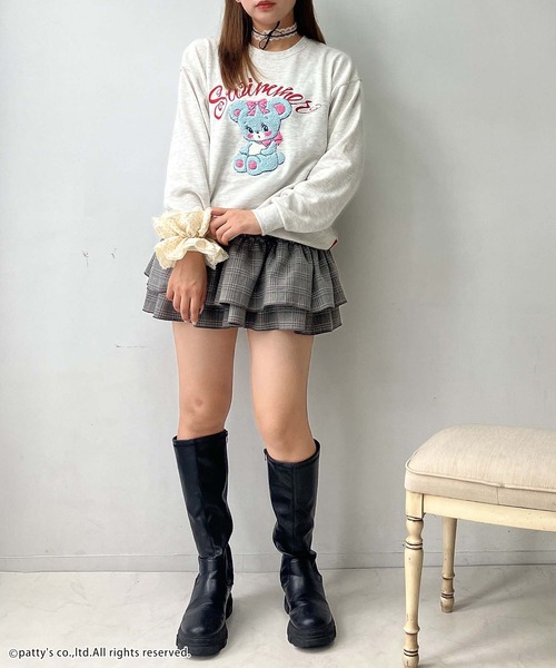 AS KNOW AS plus（アズノゥアズプラス）の「◇アクリルキーホルダー付き SWIMMER スウェットプルオーバー【SWIMMER/スイマー】（スウェット・レディース・ピンク/スミクロ/オートミール/グレー系/サックスブルー系/ベージュ系/アイボリー系・FREE）」の20枚目の写真