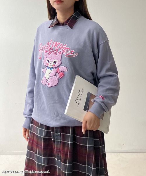 AS KNOW AS plus（アズノゥアズプラス）の「◇アクリルキーホルダー付き SWIMMER スウェットプルオーバー【SWIMMER/スイマー】（スウェット・レディース・ピンク/スミクロ/オートミール/グレー系/サックスブルー系/ベージュ系/アイボリー系・FREE）」の21枚目の写真