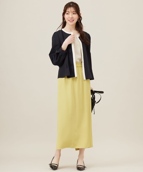 ANY SIS（エニィスィス）の「【洗える】チュールコンビラメ タンクトップ（タンクトップ・レディース・ベージュ系/ブラック系/ライトグレー系・2）」の4枚目の写真