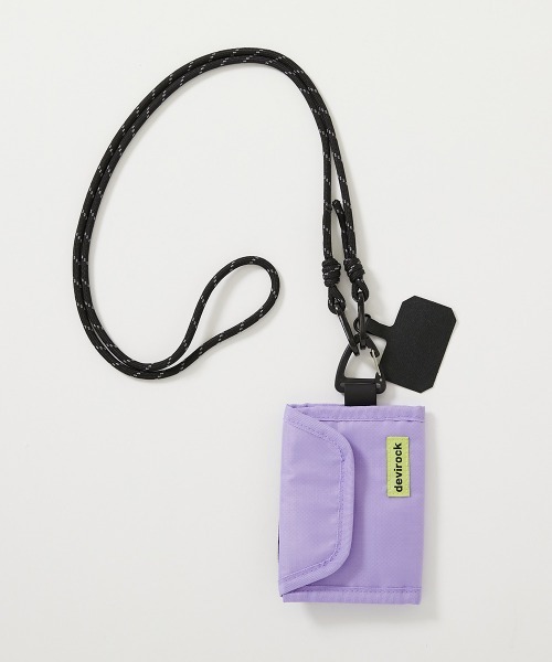 devirock（デビロック）の「親子で使える マルチネックウォレット（ショルダーバッグ・キッズ・イエロー/ブラック/パープル系1・ONE SIZE）」の6枚目の写真