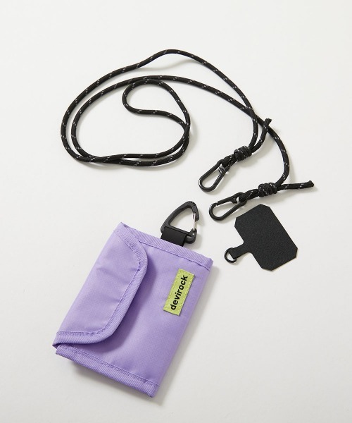 devirock（デビロック）の「親子で使える マルチネックウォレット（ショルダーバッグ・キッズ・イエロー/ブラック/パープル系1・ONE SIZE）」の8枚目の写真