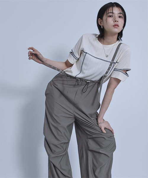セール】サスペンダー付きパラシュートパンツ（その他パンツ