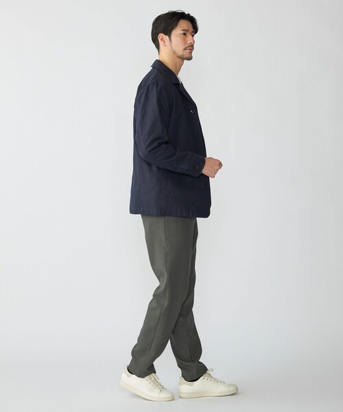 SHIPS（シップス）の「SHIPS: ハイツイスト コットン オックス ユーティリティ ジャケット（ブルゾン・メンズ・ダークグレー/ネイビー/ナチュラル・SMALL/LARGE/MEDIUM）」の9枚目の写真