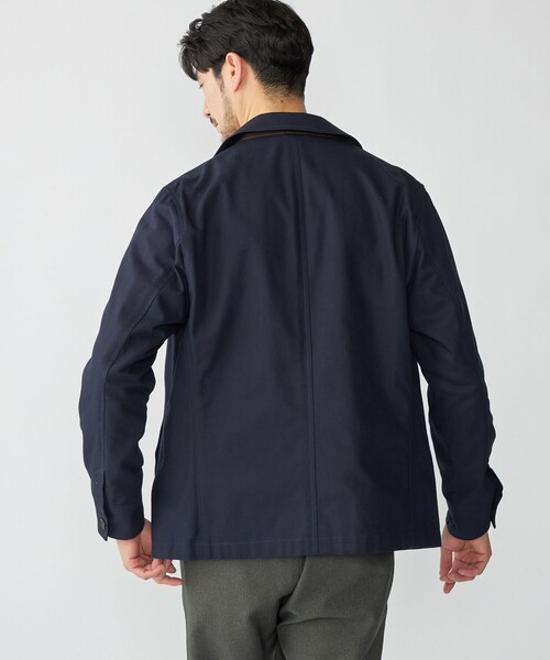 SHIPS（シップス）の「SHIPS: ハイツイスト コットン オックス ユーティリティ ジャケット（ブルゾン・メンズ・ダークグレー/ネイビー/ナチュラル・SMALL/LARGE/MEDIUM）」の12枚目の写真