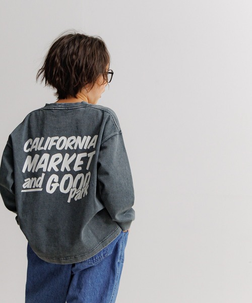 BAYFLOW（ベイフロー）の「[ヴィンテージ加工★]SNOWバックプリントT(KIDS)（Tシャツ/カットソー・キッズ・チャコール/オレンジ/ブルー・150cm/110cm/120cm/130cm/140cm）」の2枚目の写真