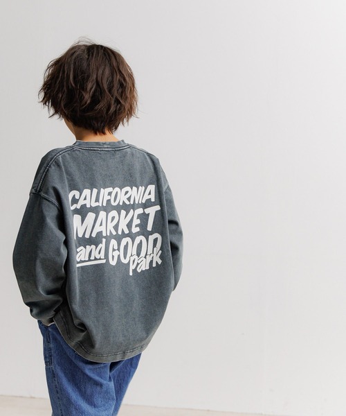 BAYFLOW（ベイフロー）の「[ヴィンテージ加工★]SNOWバックプリントT(KIDS)（Tシャツ/カットソー・キッズ・チャコール/オレンジ/ブルー・150cm/110cm/120cm/130cm/140cm）」の4枚目の写真