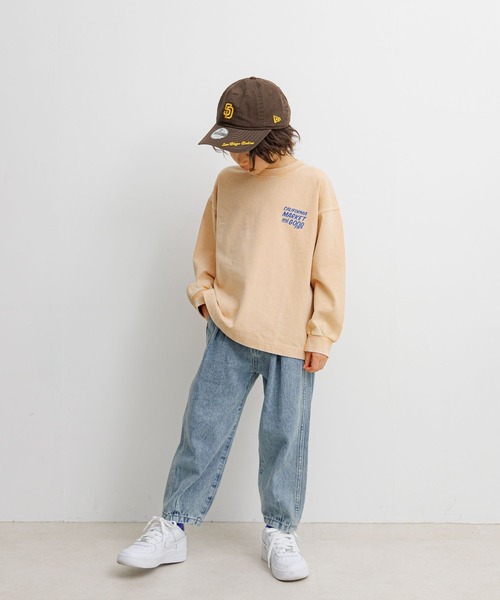 BAYFLOW（ベイフロー）の「[ヴィンテージ加工★]SNOWバックプリントT(KIDS)（Tシャツ/カットソー・キッズ・チャコール/オレンジ/ブルー・150cm/110cm/120cm/130cm/140cm）」の10枚目の写真