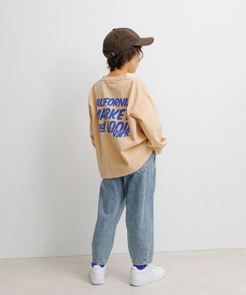 BAYFLOW（ベイフロー）の「[ヴィンテージ加工★]SNOWバックプリントT(KIDS)（Tシャツ/カットソー・キッズ・チャコール/オレンジ/ブルー・150cm/110cm/120cm/130cm/140cm）」の11枚目の写真