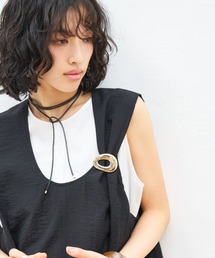 CHIGNON | CHIGNON オーバルTOPネックレス&ブローチ(ネックレス)