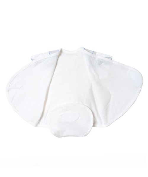 10mois（ディモワ）の「【10mois(ディモワ)】PATTO SATTO OMEKASHI  (半袖チーフ) 50-60cm・60-70cm（肌着・キッズ・サックスブルー/ホワイト・60-70cm/50-60cm）」の10枚目の写真