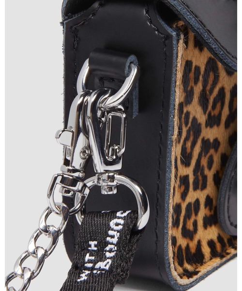 Dr.Martensドクターマーチンレオパードサッチェルショルダーバッグファー Dr.Martensドクターマーチンレオパードファー サッチェルショルダー