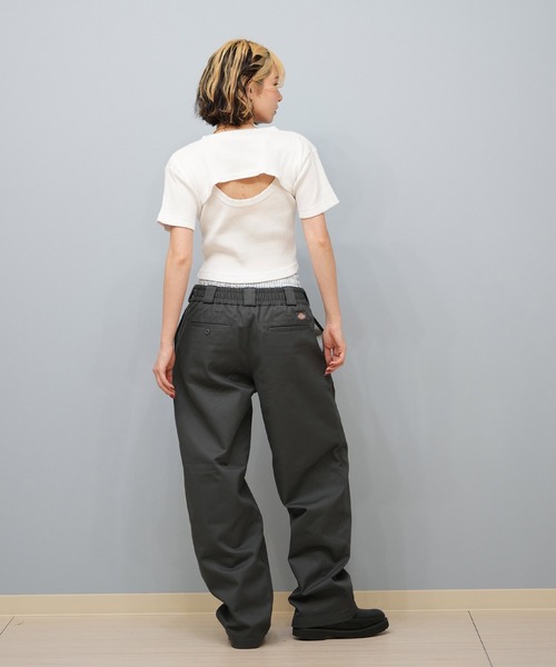 Dickies/ディッキーズ ウエストタグレイヤードチノパンツMサイズ新品未使用 Dickies Dickies/ディッキーズ レディース ウエストタグ