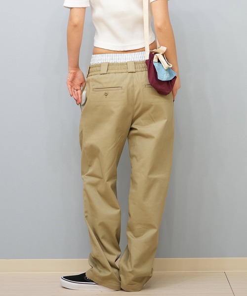 Dickies/ディッキーズ ウエストタグレイヤードチノパンツMサイズ新品未使用 Dickies Dickies/ディッキーズ レディース ウエストタグ
