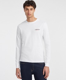 GUESS JEANS(QXW[Y)GUESS JEANS Slim American Tradition Long-Sleeve Tee TVc(TVc/Jbg\[)