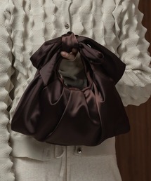 tie design satin bag / タイデザインサテンバッグ