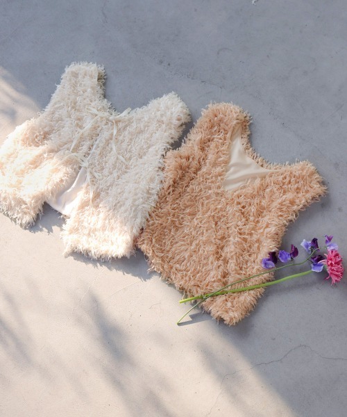 Bab(バブ)の「【選べるデザイン/前後2WAY】フリンジ2WAYベスト(ベスト・レディース・ブラック/ベージュ/ベージュ系その他/ブラック系その他/ホワイト系その他/アイボリー・FREE)」の7枚目の写真