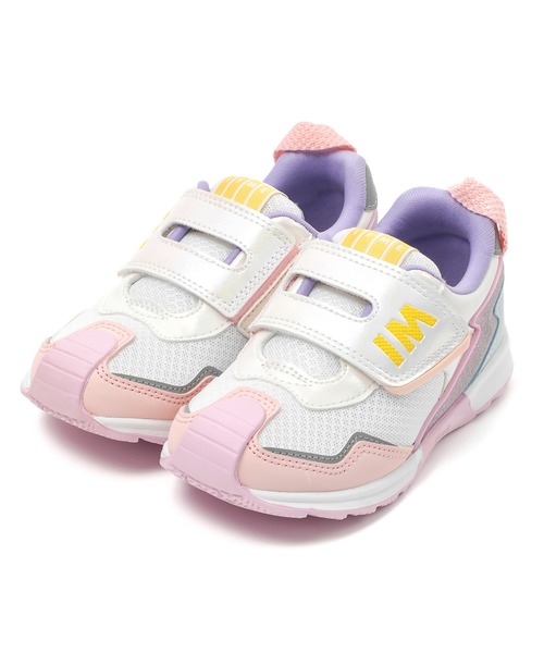 IFME（イフミー）の「KIDS｜IFME joob SUPERワイドベルトスニーカー（スニーカー・キッズ・ピンク/ホワイト・15.0cm/15.5cm/16.0cm/16.5cm/17.0cm/17.5cm/18.0cm/18.5cm/19.0cm/19.5cm/20.0cm/20.5cm/21.0cm）」の2枚目の写真