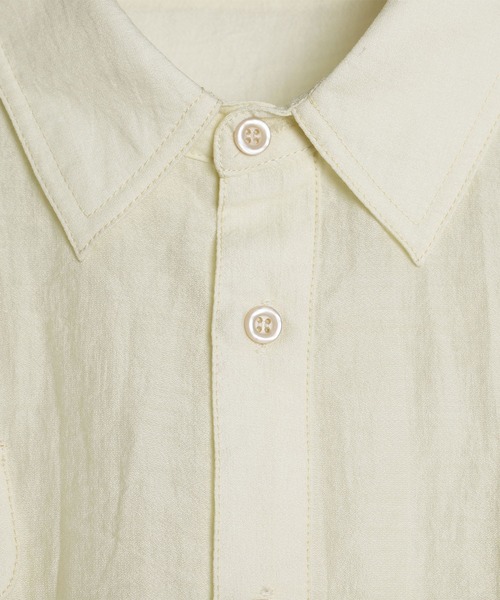 NOAHL（ノアル）の「【NOAHL】ショート丈シアーシャツ（シャツ/ブラウス・レディース・アイボリー/チャコール/ピンク・FREE）」の19枚目の写真