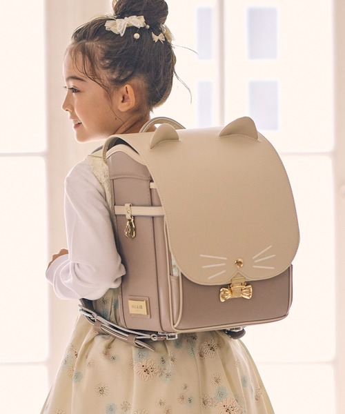 PAUL&JOE（ポールアンドジョー）の「PAUL & JOE(ポール & ジョー)クリザンテームチャトンランドセル（ランドセル・キッズ・ミント/ホワイト/ピンク/グレー・ONE SIZE）」の5枚目の写真