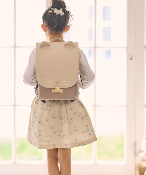 PAUL&JOE（ポールアンドジョー）の「PAUL & JOE(ポール & ジョー)クリザンテームチャトンランドセル（ランドセル・キッズ・ミント/ホワイト/ピンク/グレー・ONE SIZE）」の7枚目の写真