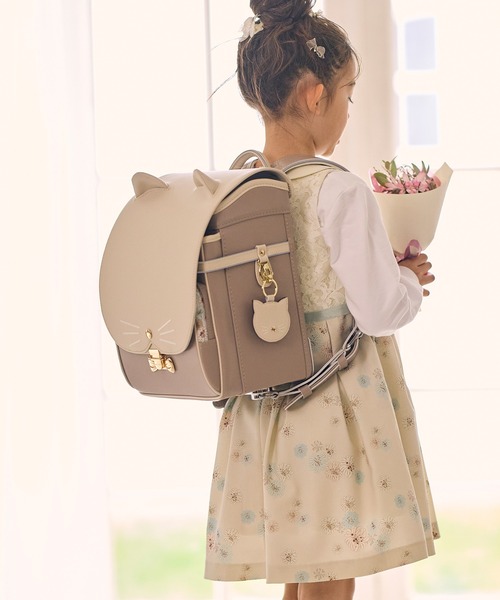 PAUL&JOE（ポールアンドジョー）の「PAUL & JOE(ポール & ジョー)クリザンテームチャトンランドセル（ランドセル・キッズ・ミント/ホワイト/ピンク/グレー・ONE SIZE）」の8枚目の写真