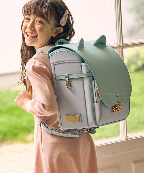 PAUL&JOE（ポールアンドジョー）の「PAUL & JOE(ポール & ジョー)クリザンテームチャトンランドセル（ランドセル・キッズ・ミント/ホワイト/ピンク/グレー・ONE SIZE）」の18枚目の写真