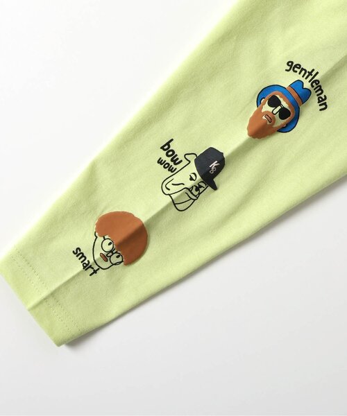 BREEZE(ブリーズ)の「6柄ラグランロンT(Tシャツ/カットソー・キッズ・チャコール/キナリ/ライム/レッド/オフホワイト/ピンク・90/100/110/120/80/130/140/150)」の17枚目の写真