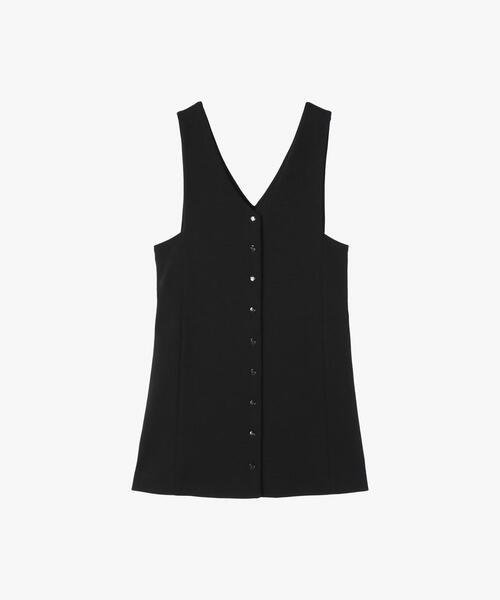 To b. by agnes b.(トゥービーバイアニエスベー)の「ポンチジャンパードレス(スカート・レディース・ブラック・40/36/38)」の2枚目の写真