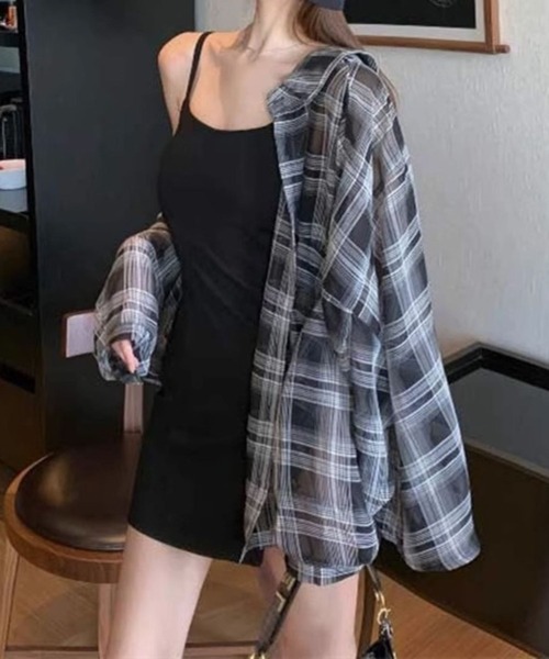 SPIGA(スピーガ)の「チェックブラウス(シャツ/ブラウス・レディース・ホワイト/ブラック/ネイビー/レッド/ピンク・FREE)」の14枚目の写真