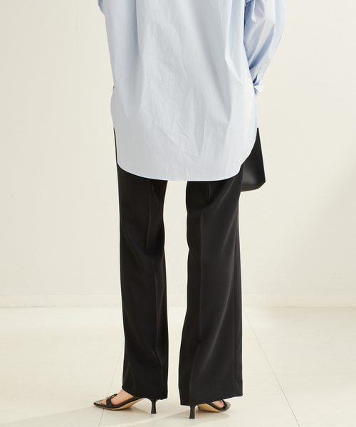 plage（プラージュ）の「Matte Satin Semi Flare パンツ（その他パンツ・レディース・ブラック/アイボリー・34/36/38）」の21枚目の写真