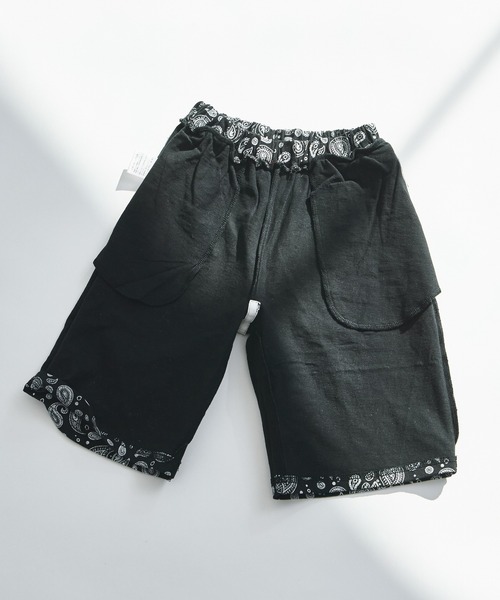 pairmanon（ペアマノン）の「【綿100%】【リンクコーデ】オリジナル総柄プリント ユニセックスセットアップ（セットアップ・キッズ・ベージュ系その他/ブルー系その他/ブラック系その他2/ブラック系その他・120/130/90/150/140/100/110）」の9枚目の写真