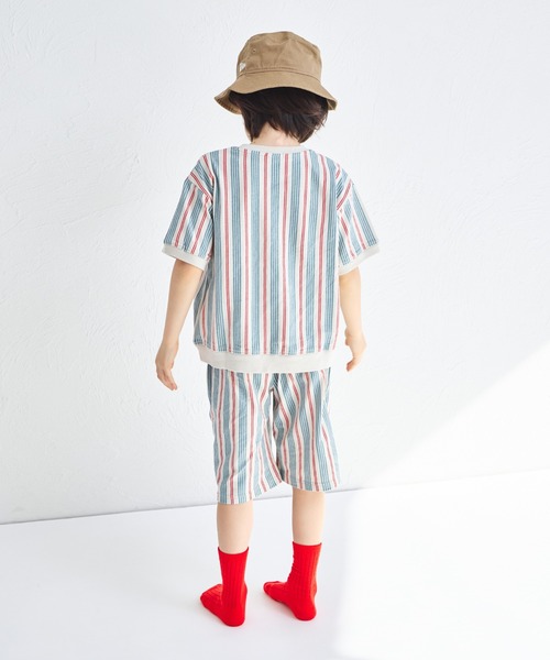 pairmanon（ペアマノン）の「【綿100%】【リンクコーデ】オリジナル総柄プリント ユニセックスセットアップ（セットアップ・キッズ・ベージュ系その他/ブルー系その他/ブラック系その他2/ブラック系その他・120/130/90/150/140/100/110）」の13枚目の写真